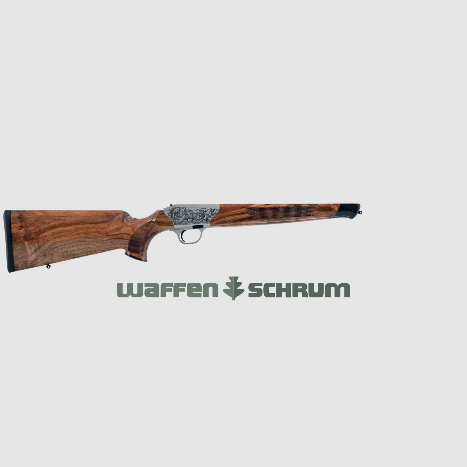 Blaser System R8 Luxus SHK:4 / Links Gravur: rechts-Schwarzwild & links-Rotwild