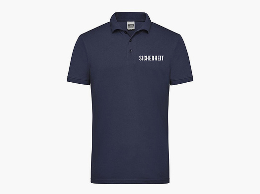 Funktions Polo für Dienst und Sport Navy Blau XL Sicherheit