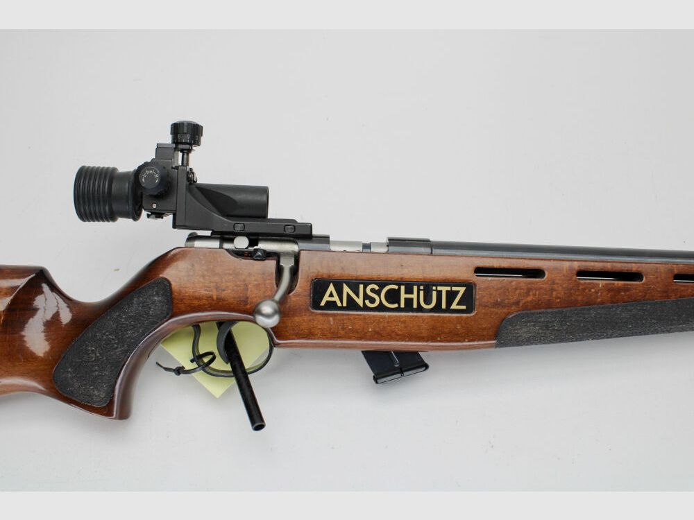 Rep. karabin Anschütz ST kal. .22lr z diopterem i lufą meczową .22lr