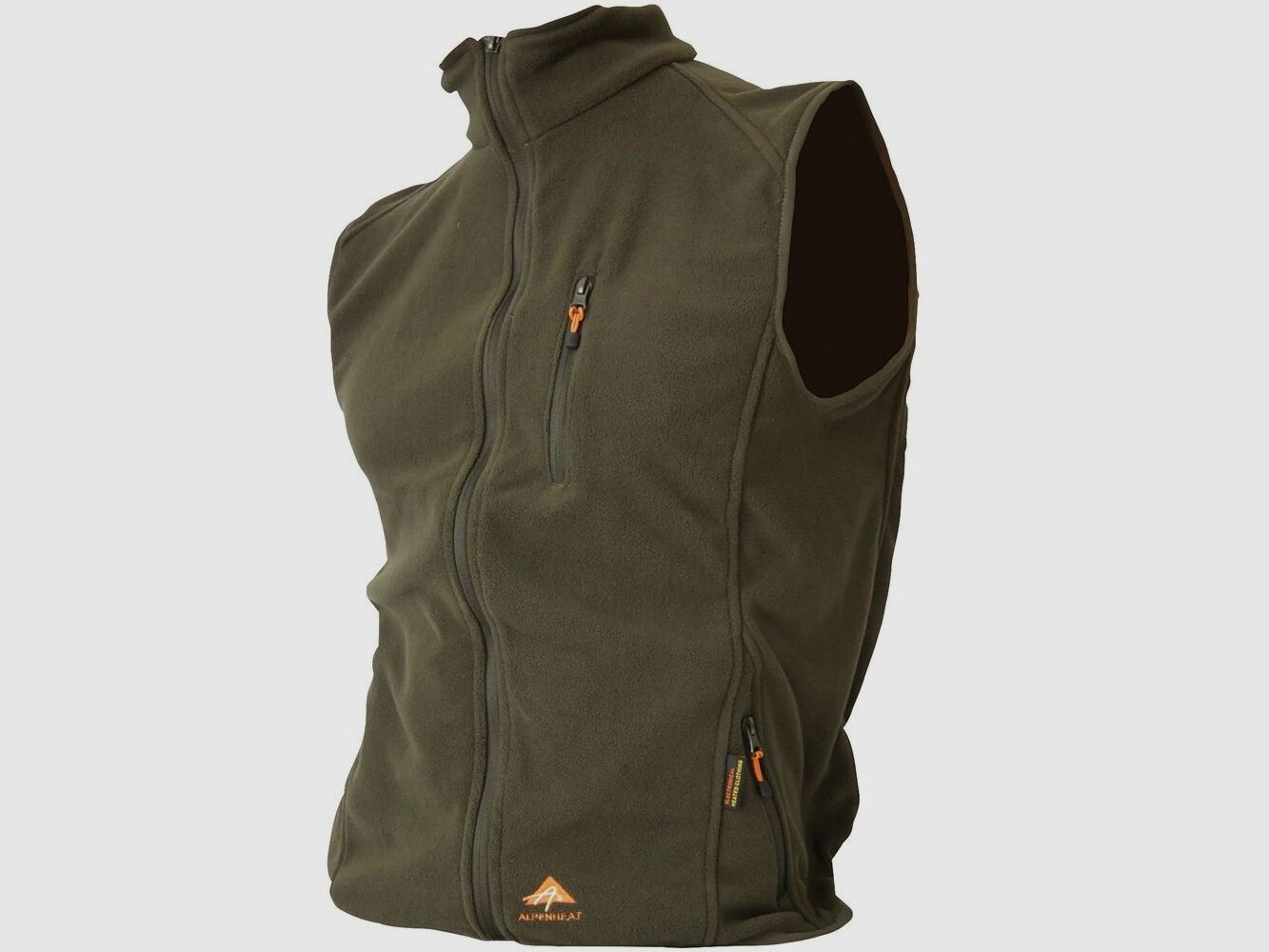 Alpenheat Verwarmde Vest FIRE-FLEECE AJ4 Kleur Groen, Maat S