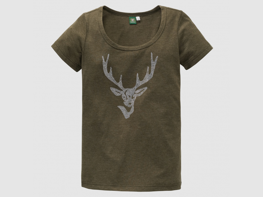OS Trachten       OS Trachten   Damen T-Shirt Hirsch aus Strass