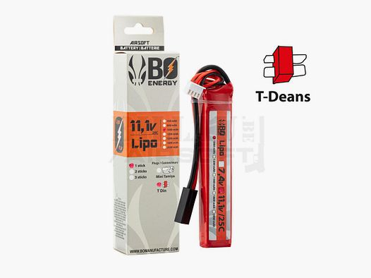 Akku 11,1 V 1000 mAh Stick LiPo T-Dean