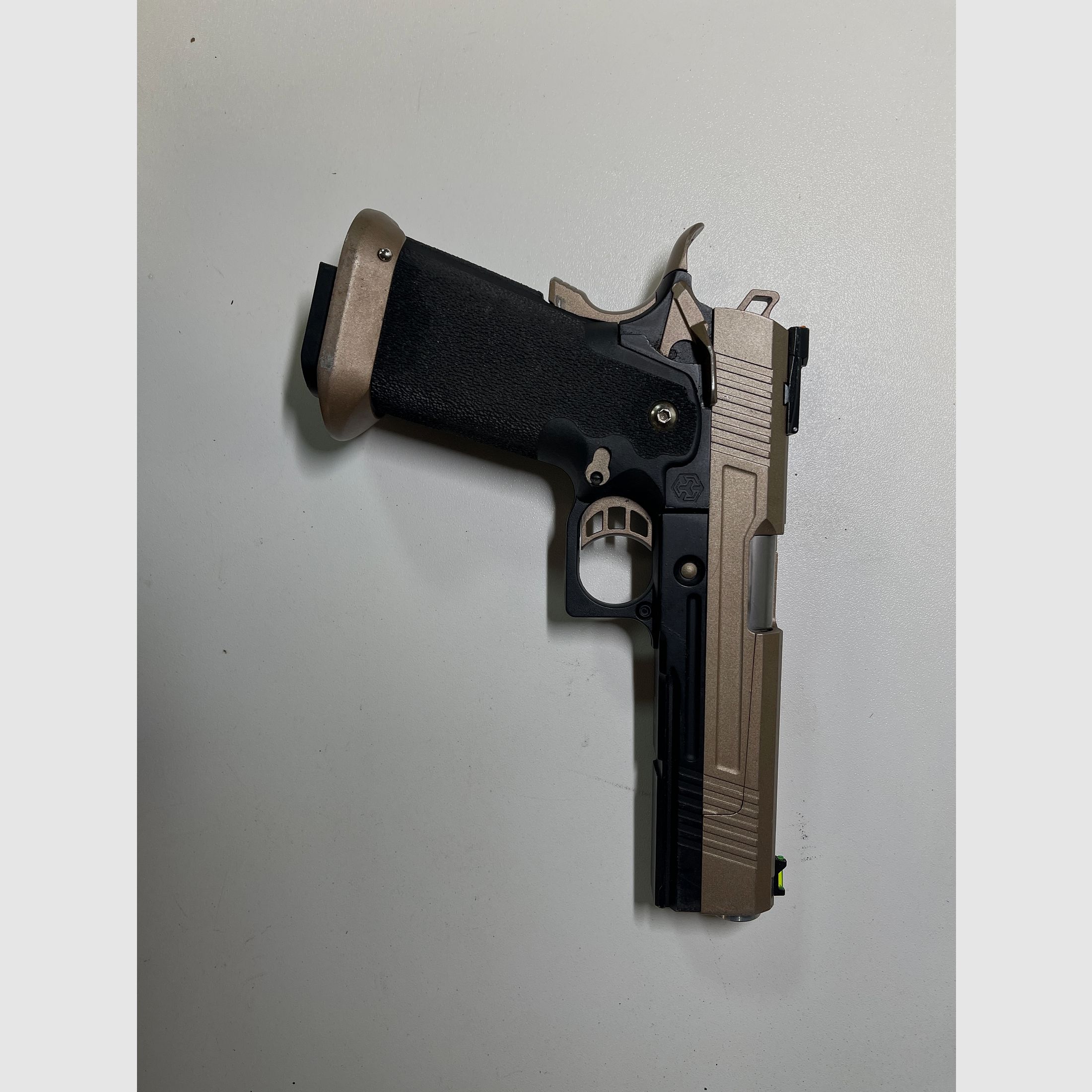 Pistola Airsoft Double Bell Hi-Capa 5.1 in metallo completo CO2BB 6mm BB bicolore