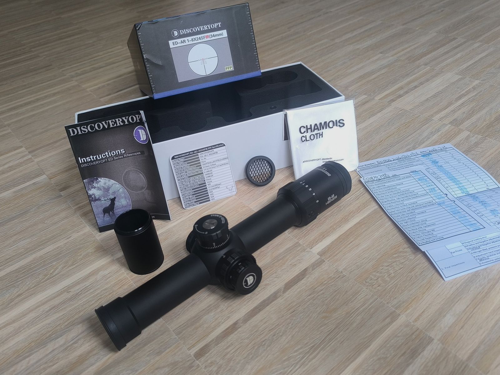 OPTYKA ODKRYWCZA ED-AR 1-8X24SFIR FFP-MRAD LPVO Luneta do polowania na dziki Szkło brak Vortex Kahles Athlon Bushnell Delta