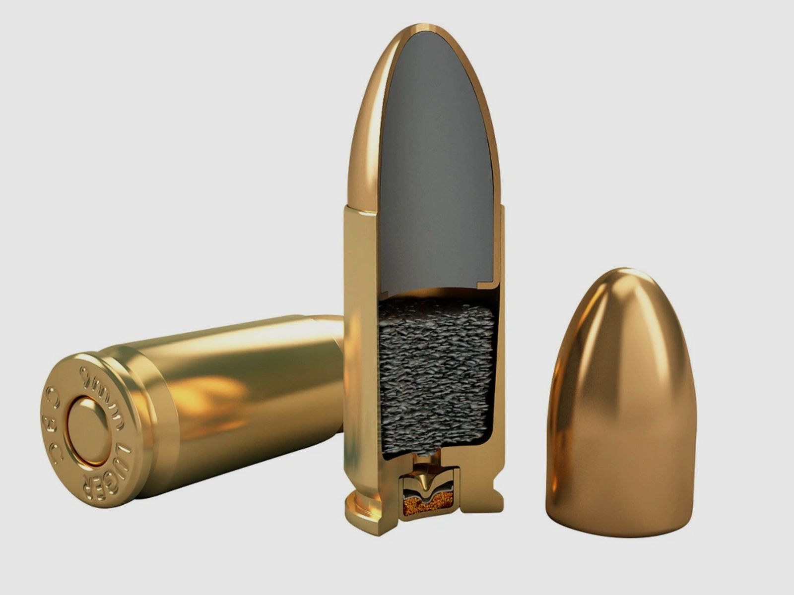 Magtech 144800 9 mm Luger Vollmantel 7,45g/115grs. Pistolenmunition