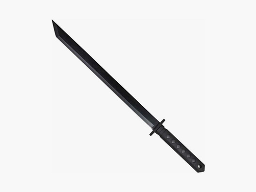 Haller sword with two small throwing knives back carrying strap