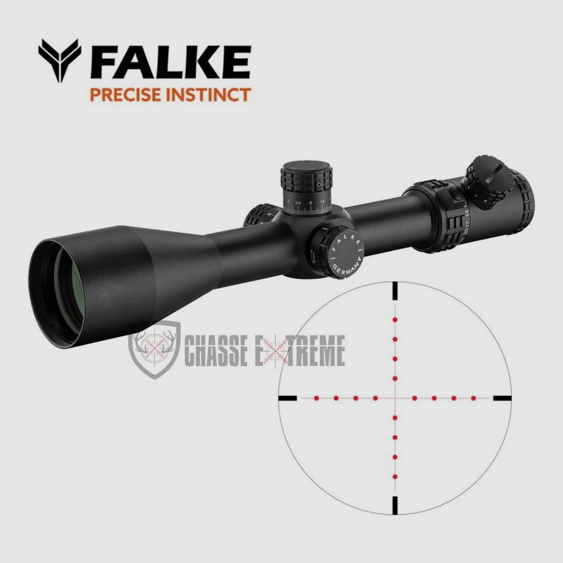 Falke Pro Series 5-30x56 MRAD Zielfernrohr - Starker Vergrößerung - Präzises MRAD Fadenkreuz - Leistung und Zuverlässigkeit beim Schießen, Bild 4 von 5