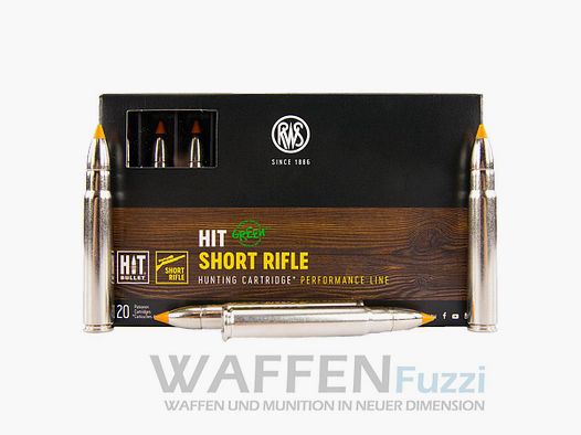RWS 9,3x62 HIT Short Rifle 250grs Deformation 20 Schuss
