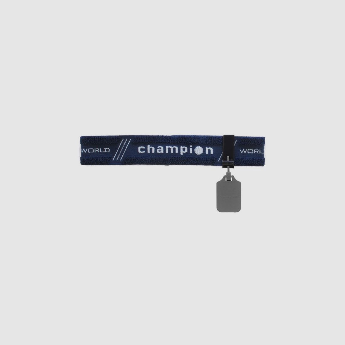 Stirnband Champion blau mit grauer 30 mm ISSF-konformer Abdeckscheibe