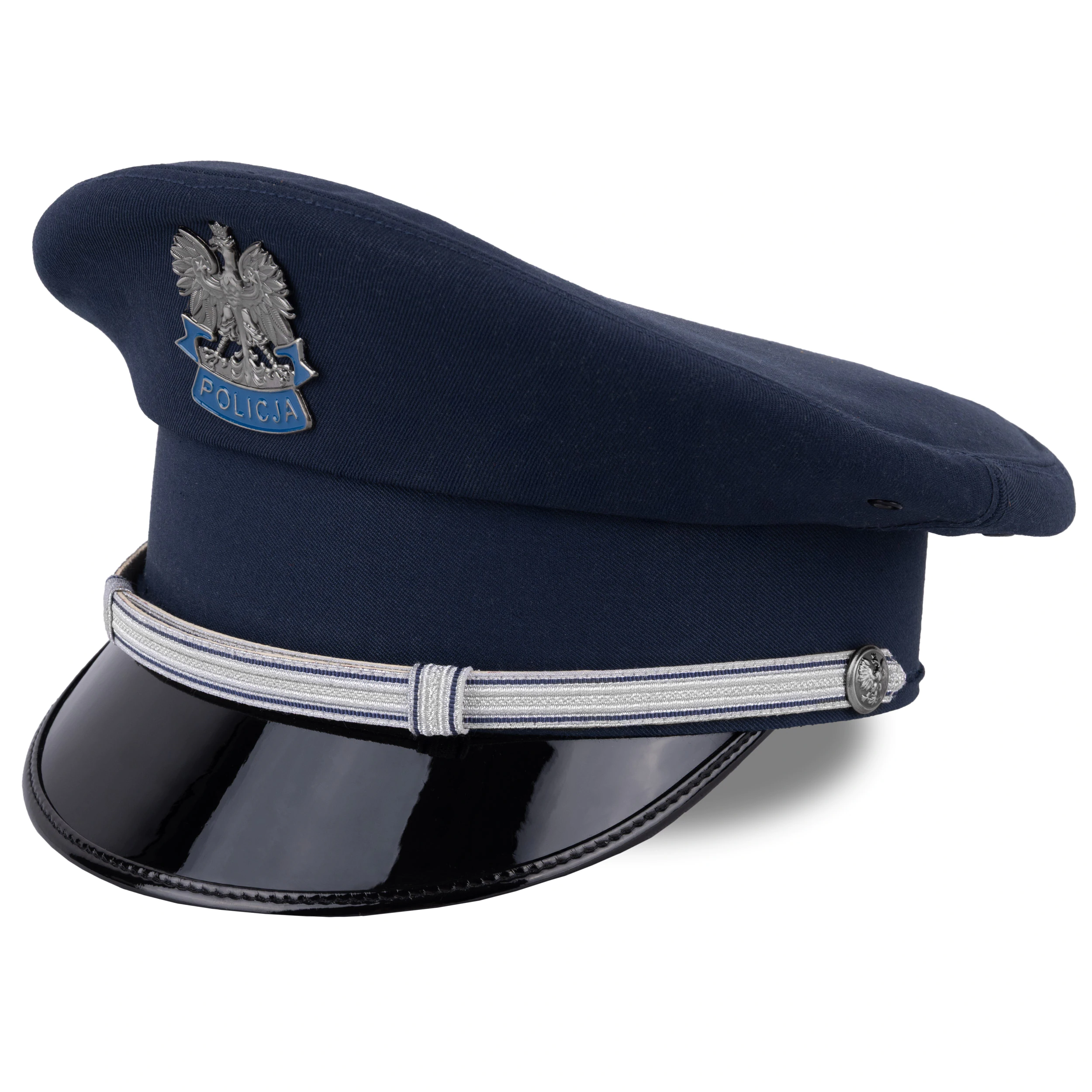 Czapka garnizonowa gabardynowa oficera Policji