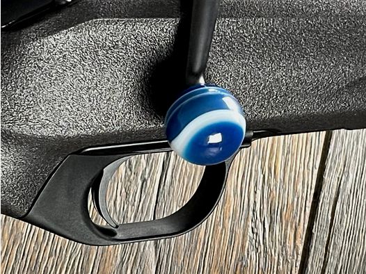 JÄGERSCHMUCK - Kammergriffkugel für Blaser R8 – Blauer Achat