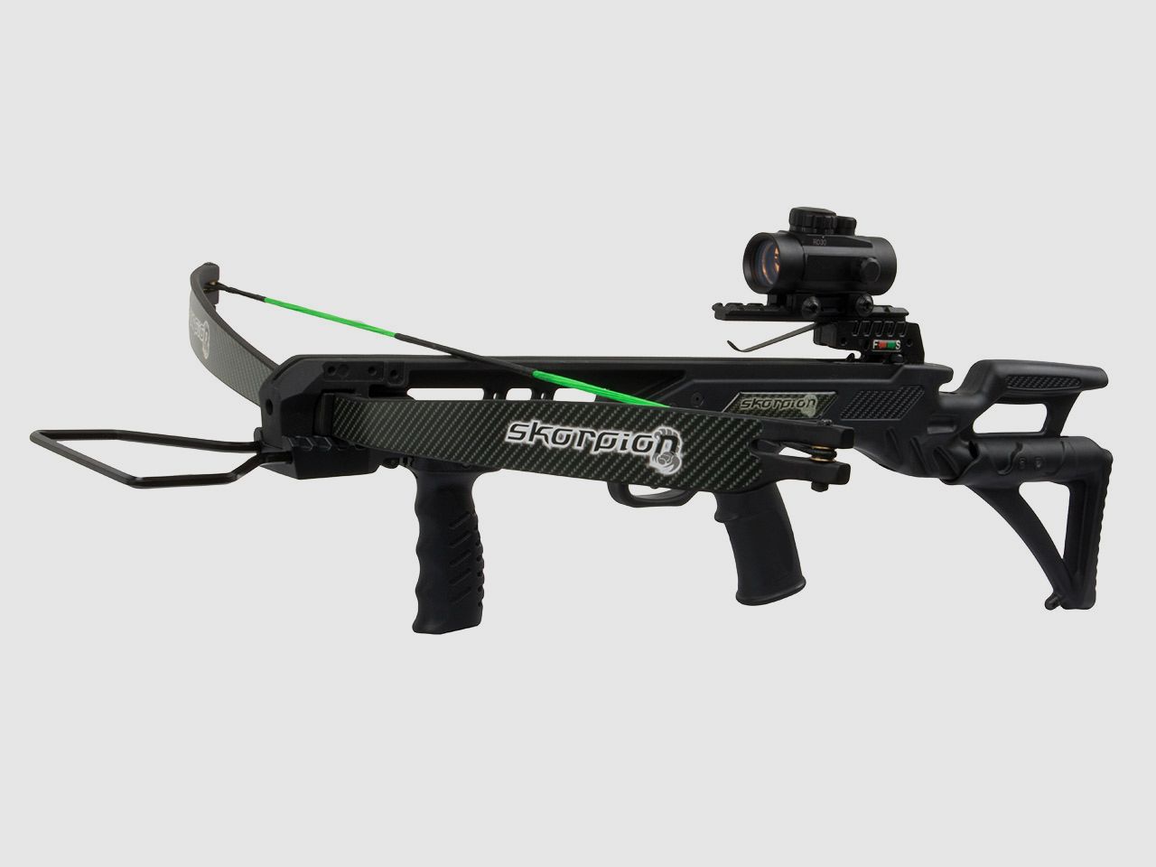 Recurve Armbrust Skorpion  XBH Tactical 175 lbs inklusive Red Dot und ZubehĂ¶r (P18)