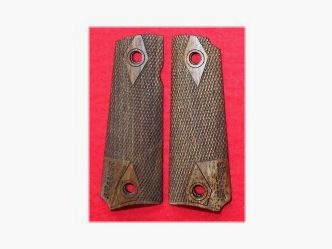 Checkered Houten Grips Sig Sauer 1911
