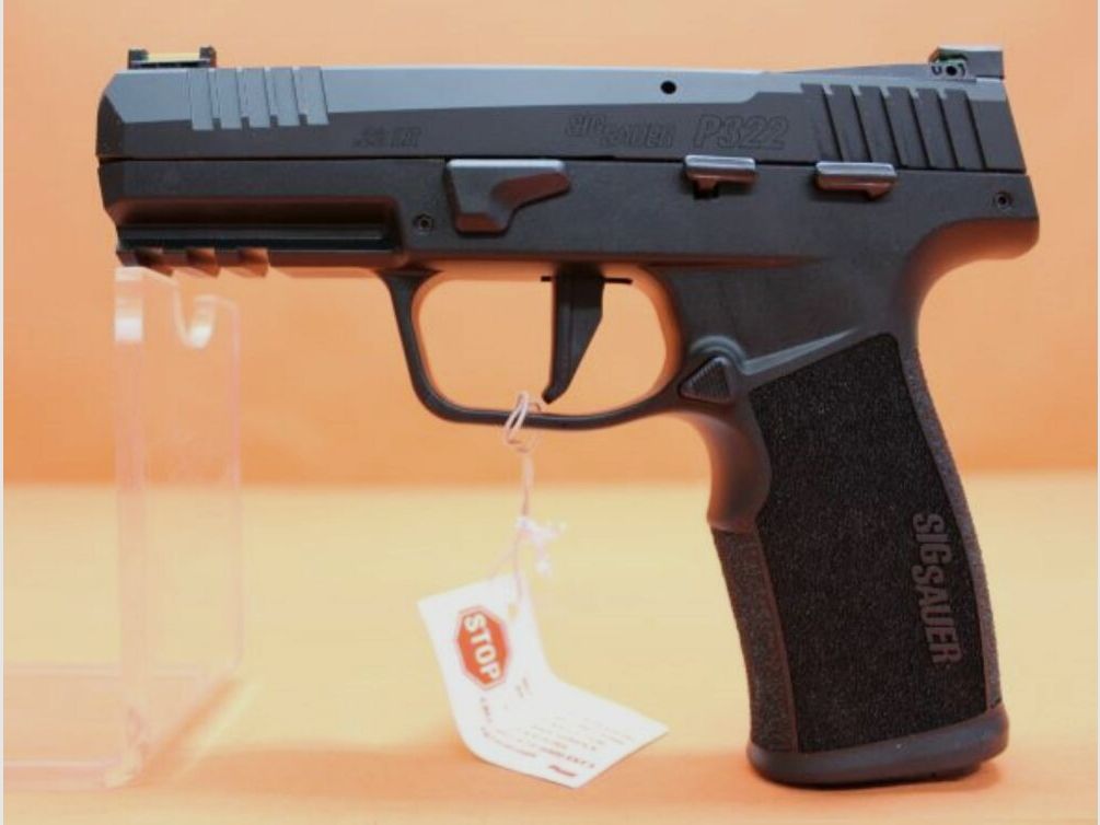 SIG Sauer Handgun .22lr SIG Sauer P322 4" barrel, 3-Dot fiber-optic sight, 20 rounds, optics-ready