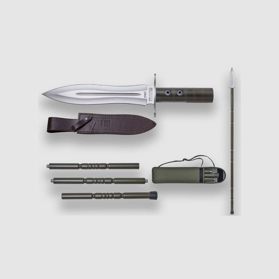 Jagdmesser JOKER JABALÍ, mit Aluminiumstock (LANZA) und Cordura-Hülle., Bild 1 von 3