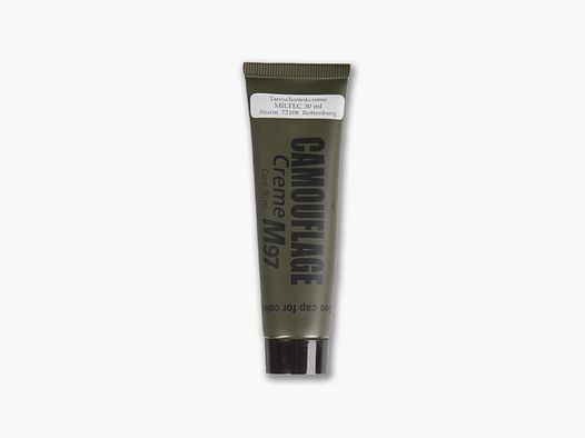 MILTEC Crema de camuflaje negra tubo de 30 g.