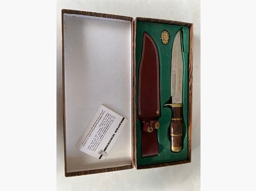 Anton Wingen Jr. – “Golden Western” Jagdmesser / Sammlermesser – Neu in Originalverpackung