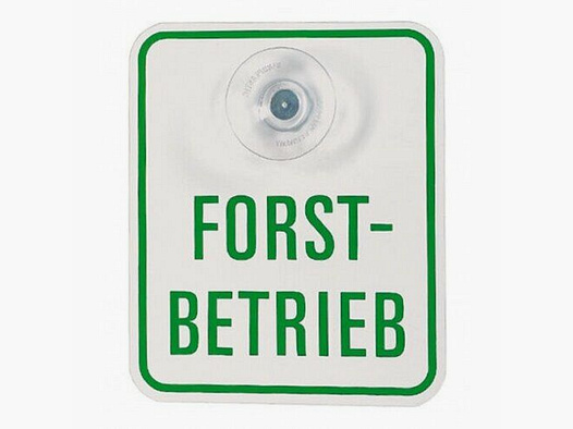 Autoschild ""Forstbetrieb""