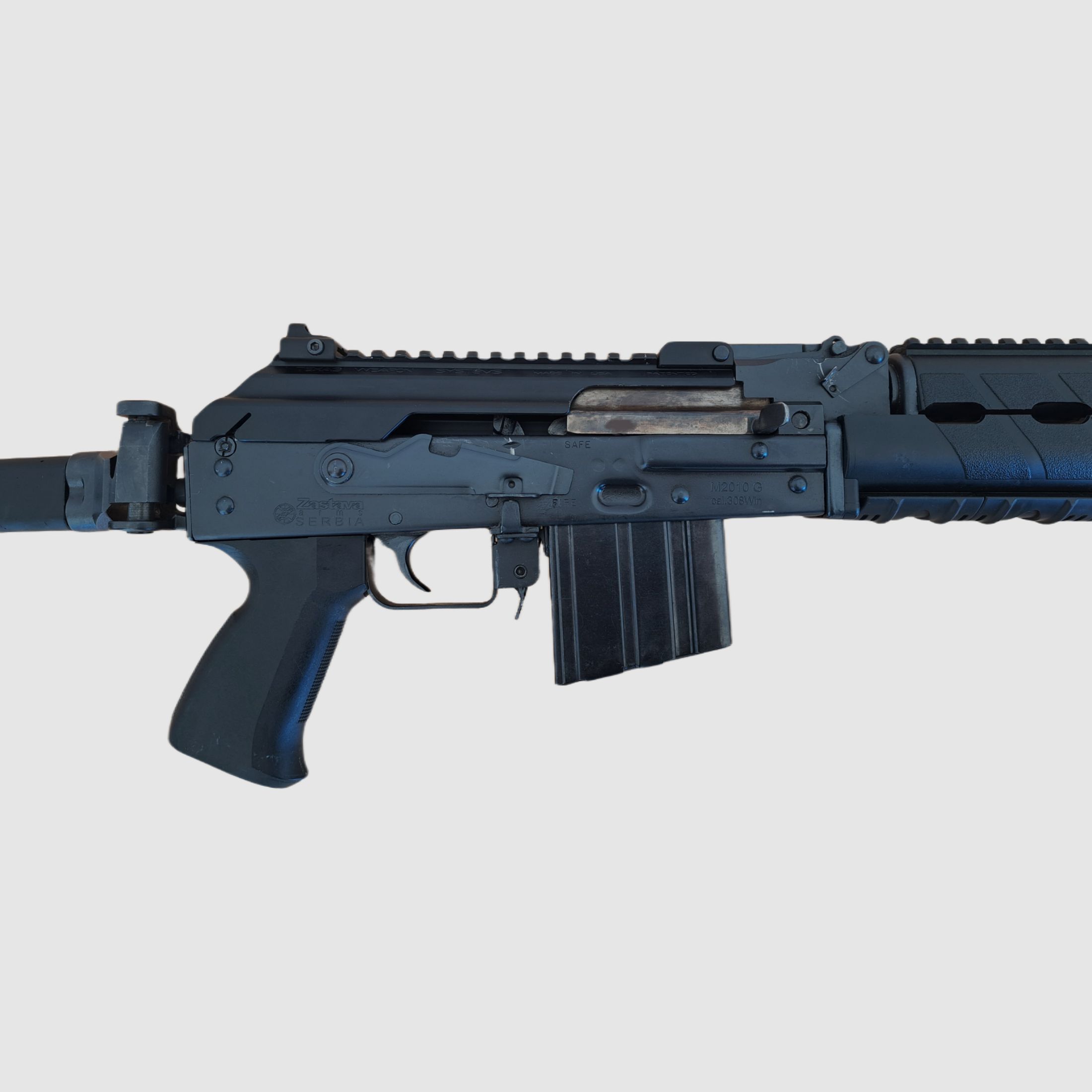 Zastava M2010 / M77 .308 Texas Weapon System Gen-3 Dog Leg Rail  Picatinny