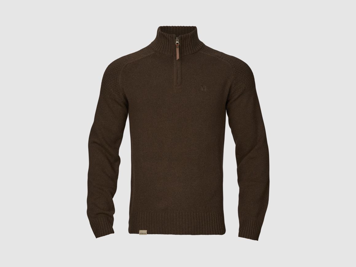 Härkila Vincent Merino halfziptrui voor heren, bruin, afbeelding 1 van 5