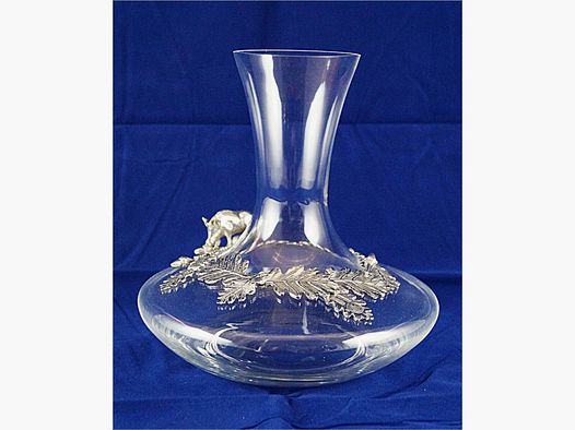 Accessori Lovergreen motivo decanter per vino con ornamenti di foglie di quercia e cinghiale in movimento