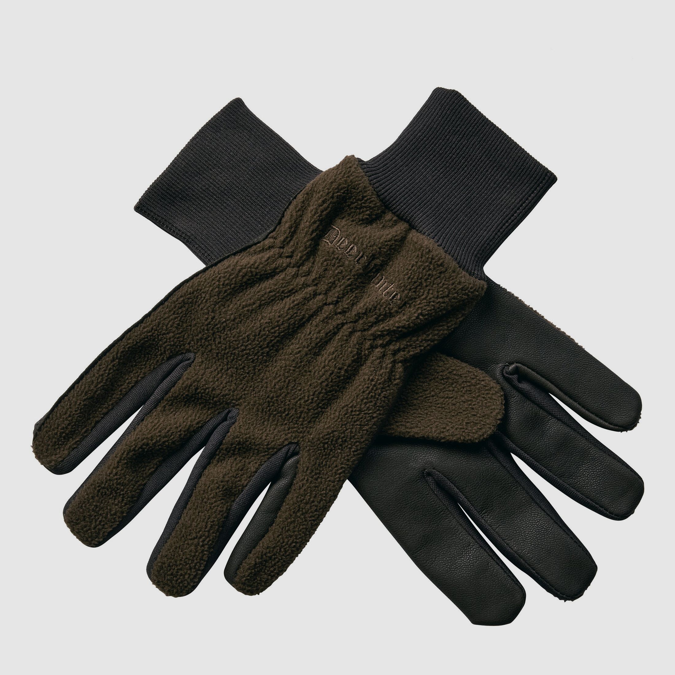 Deerhunter Fleece Handschoenen met Leer