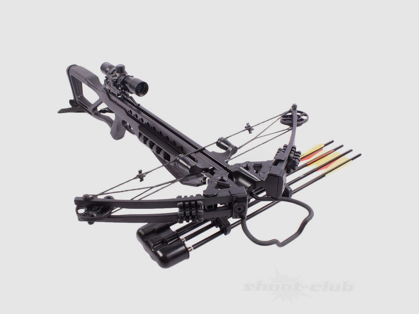 Man Kung Fighter Compound Crossbow SET 185lbs / 370fps / Schwarz