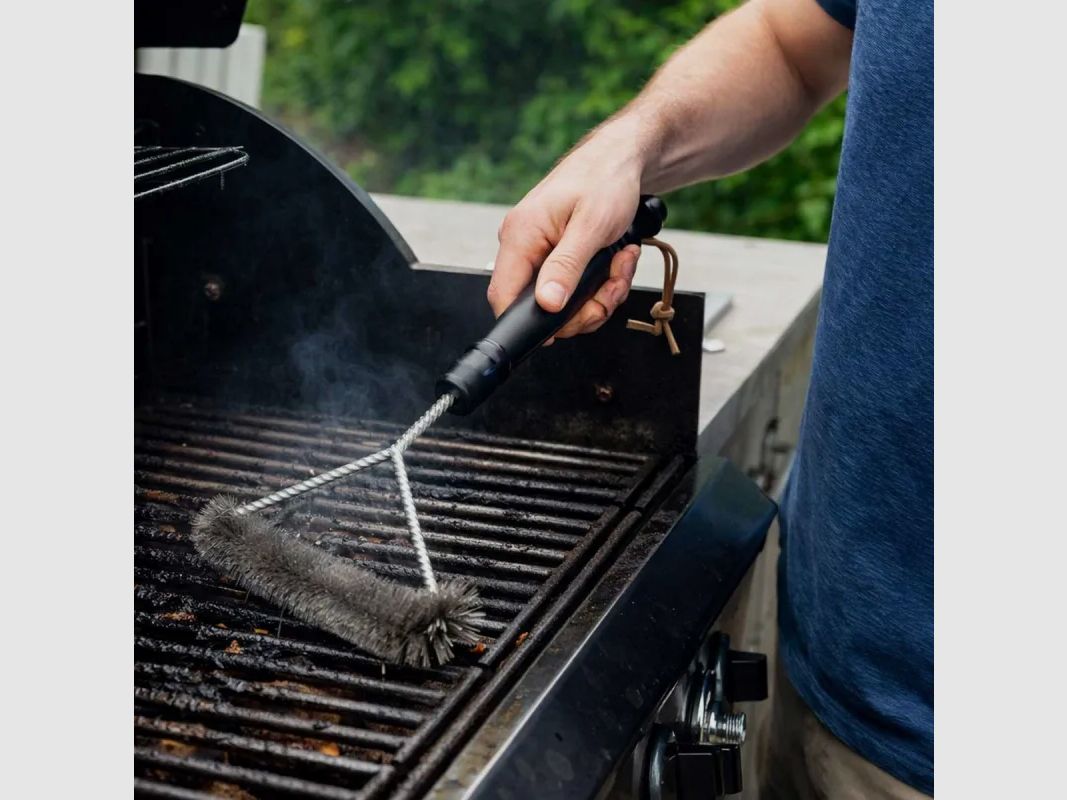 Dreieckige Grillreinigungsbürste - 30 cm, Bild 1 von 8