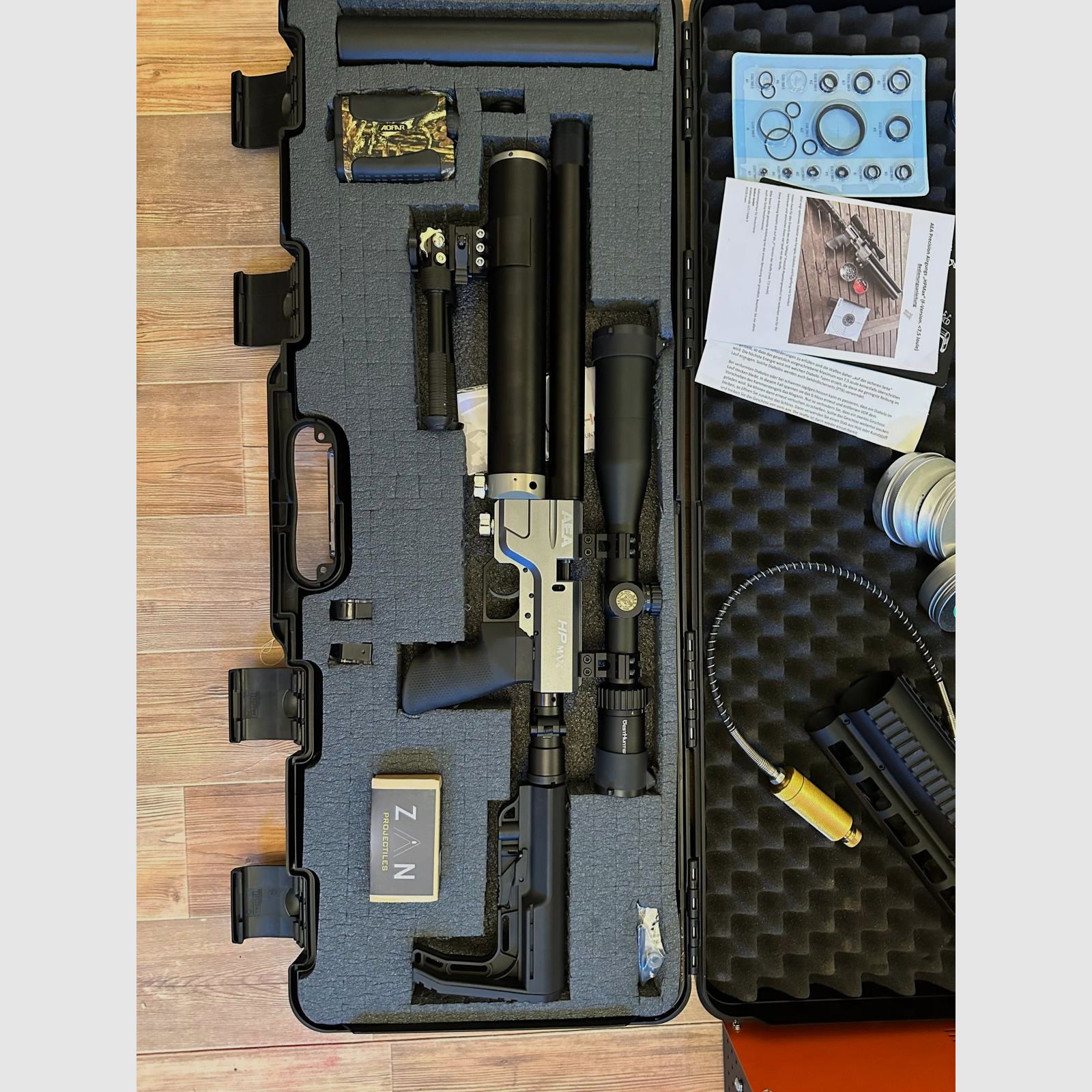 AEA Airgun HPMAX (9mm) & AEA Challenger Bullpup .50 Compressore
