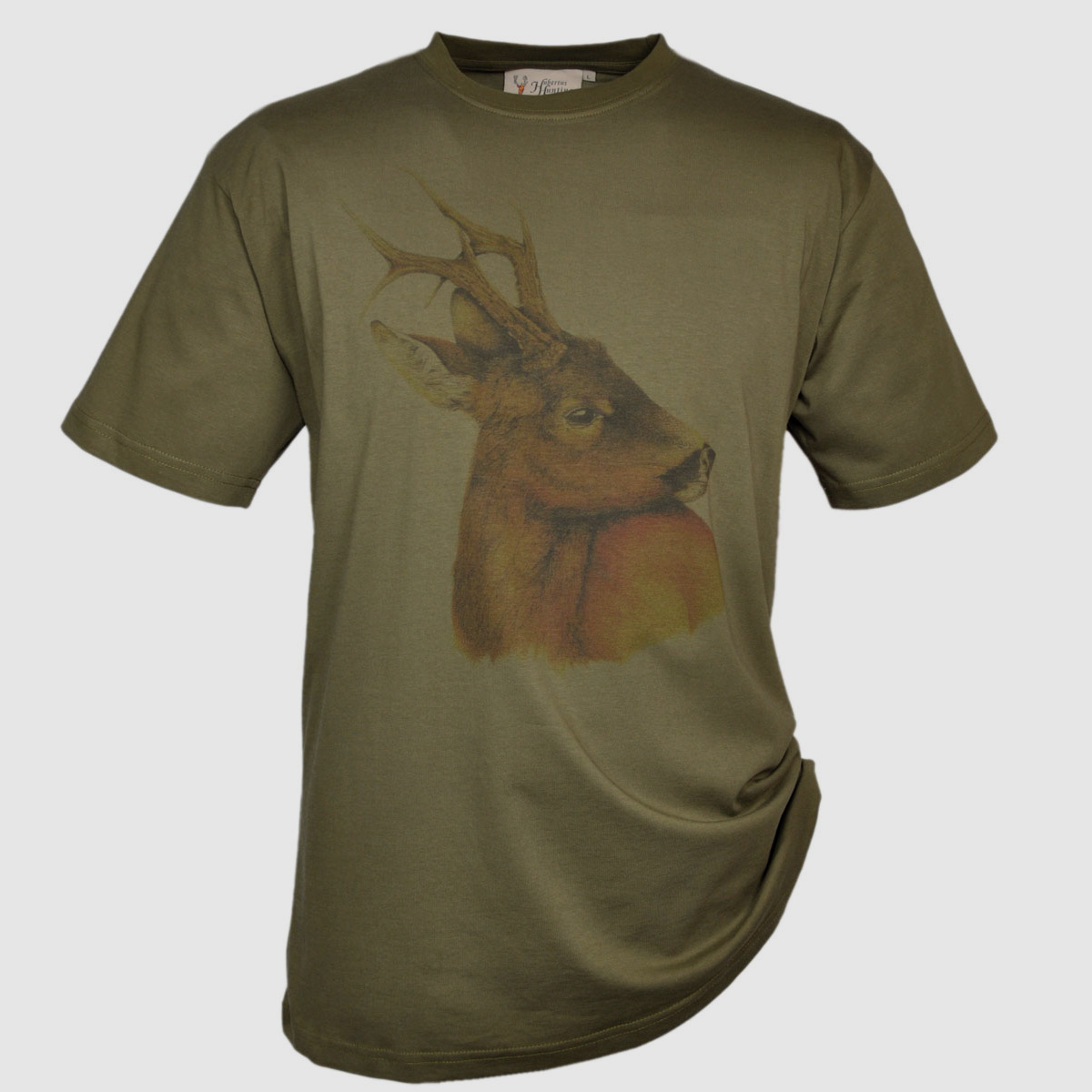 Hubertus T-Shirt Rehbock Schilf