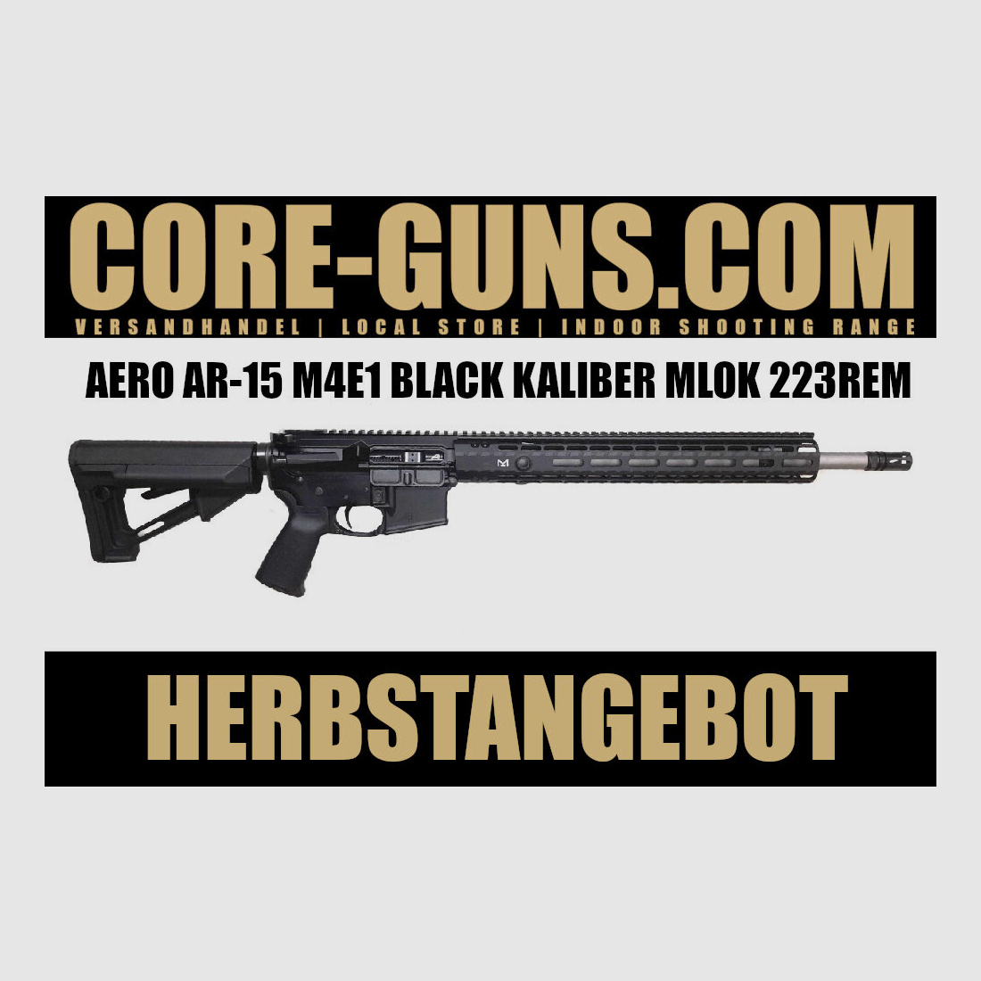 AERO PRECISION AR-15 M4E1 BLACK KALIBER MLOK 223REM	 Aero Precision AR15 UVP: 1875€