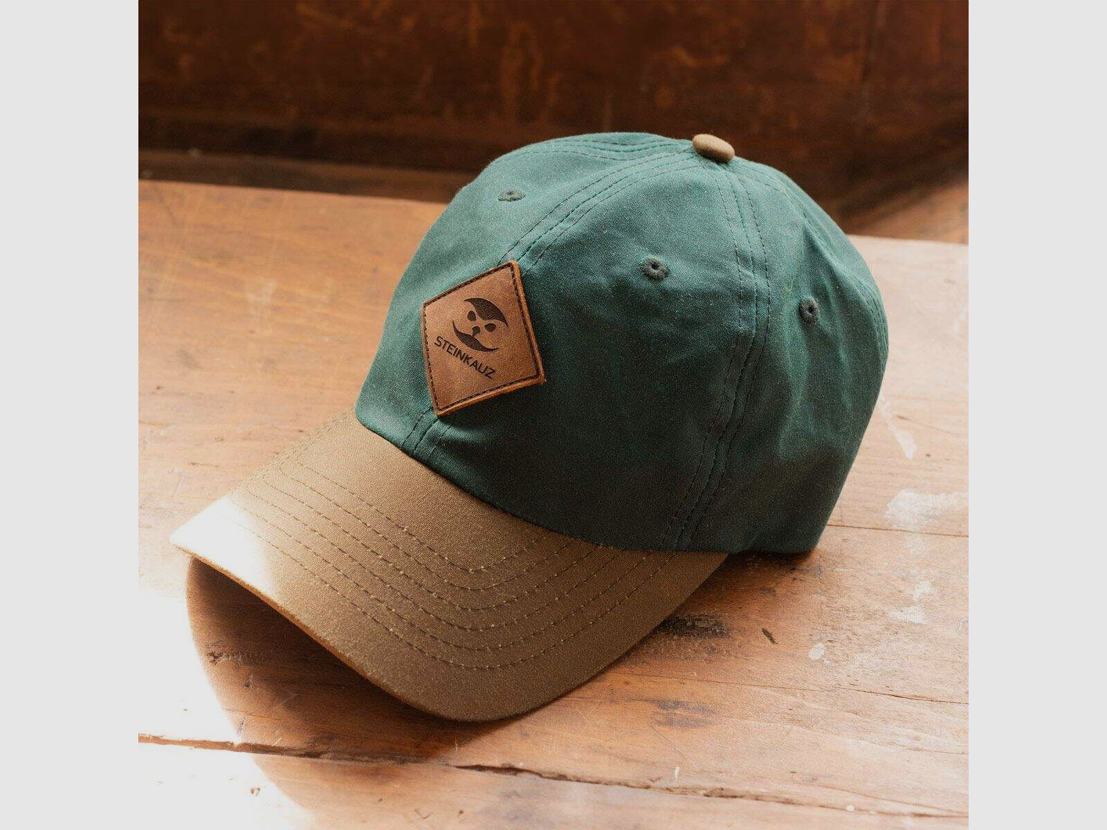 STEINKAUZ Waxcotton Basecap "Parasol", Petrol, Bild 2 von 3