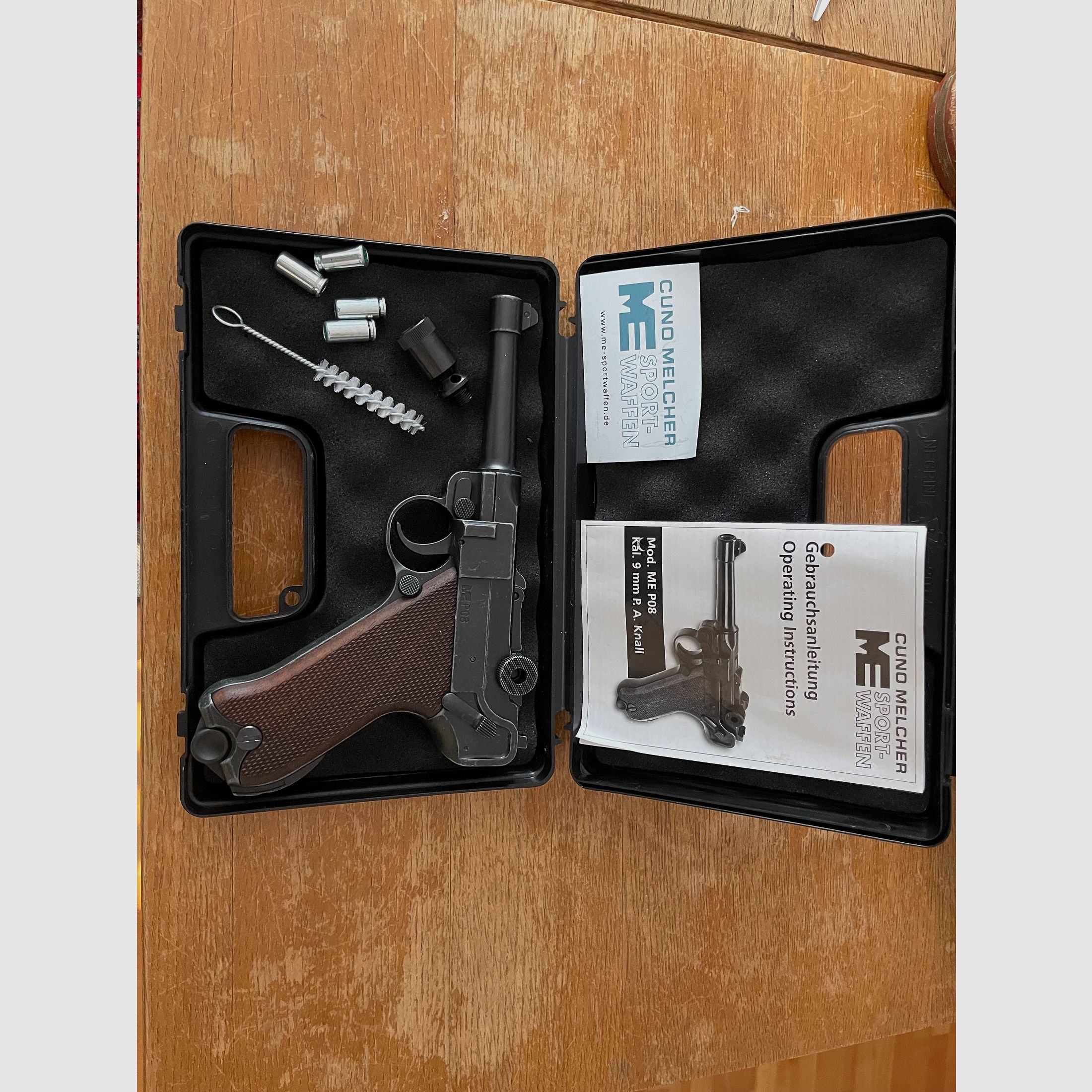 Modello ME P08 Calibro 9mm P. A. Knall di Cuno Melcher