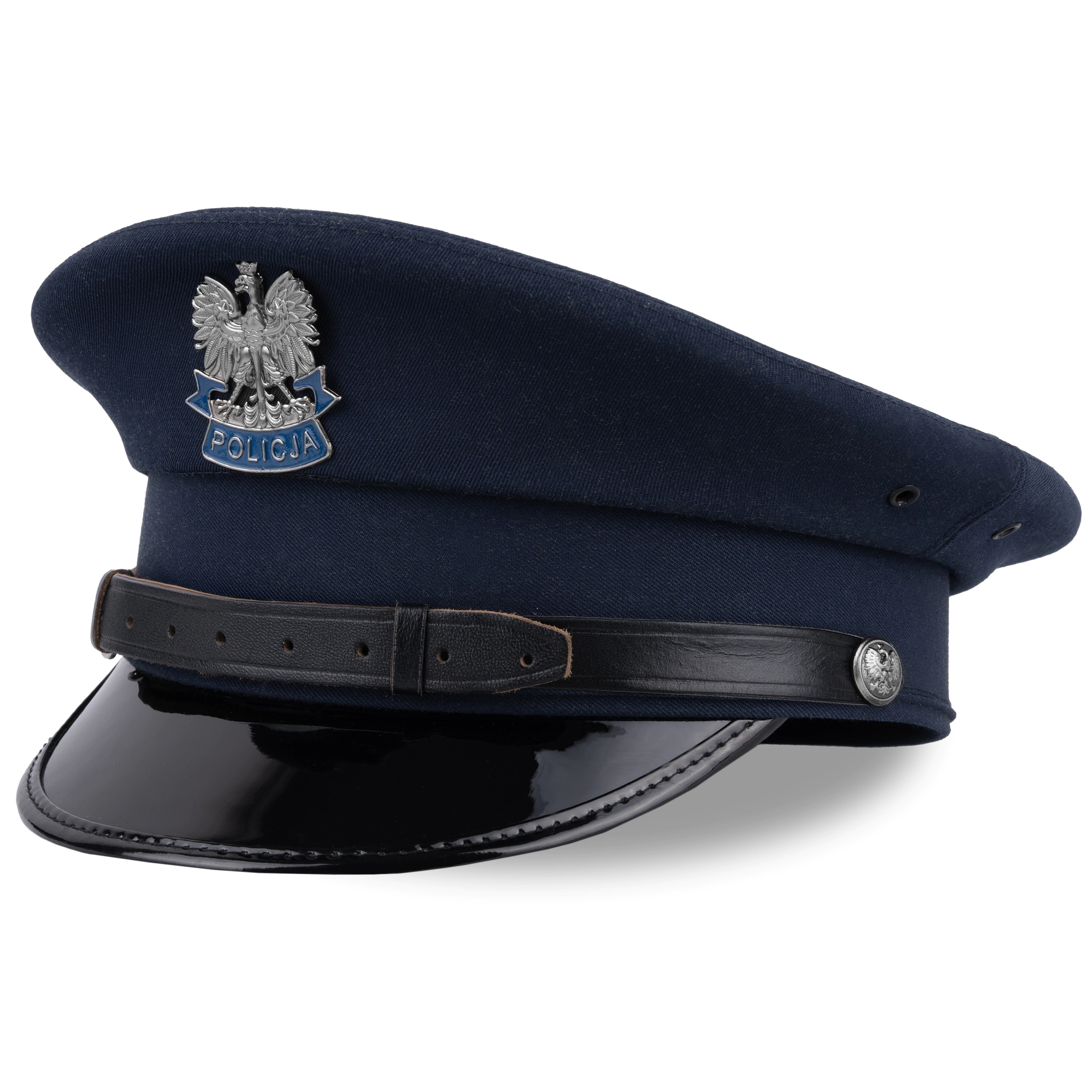 Gabardine-Schirmmütze der Polizei