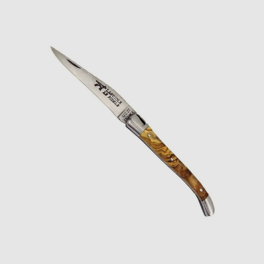 Laguiole Taschenmesser Olivenholz 8cm §42a WaffG konform legal