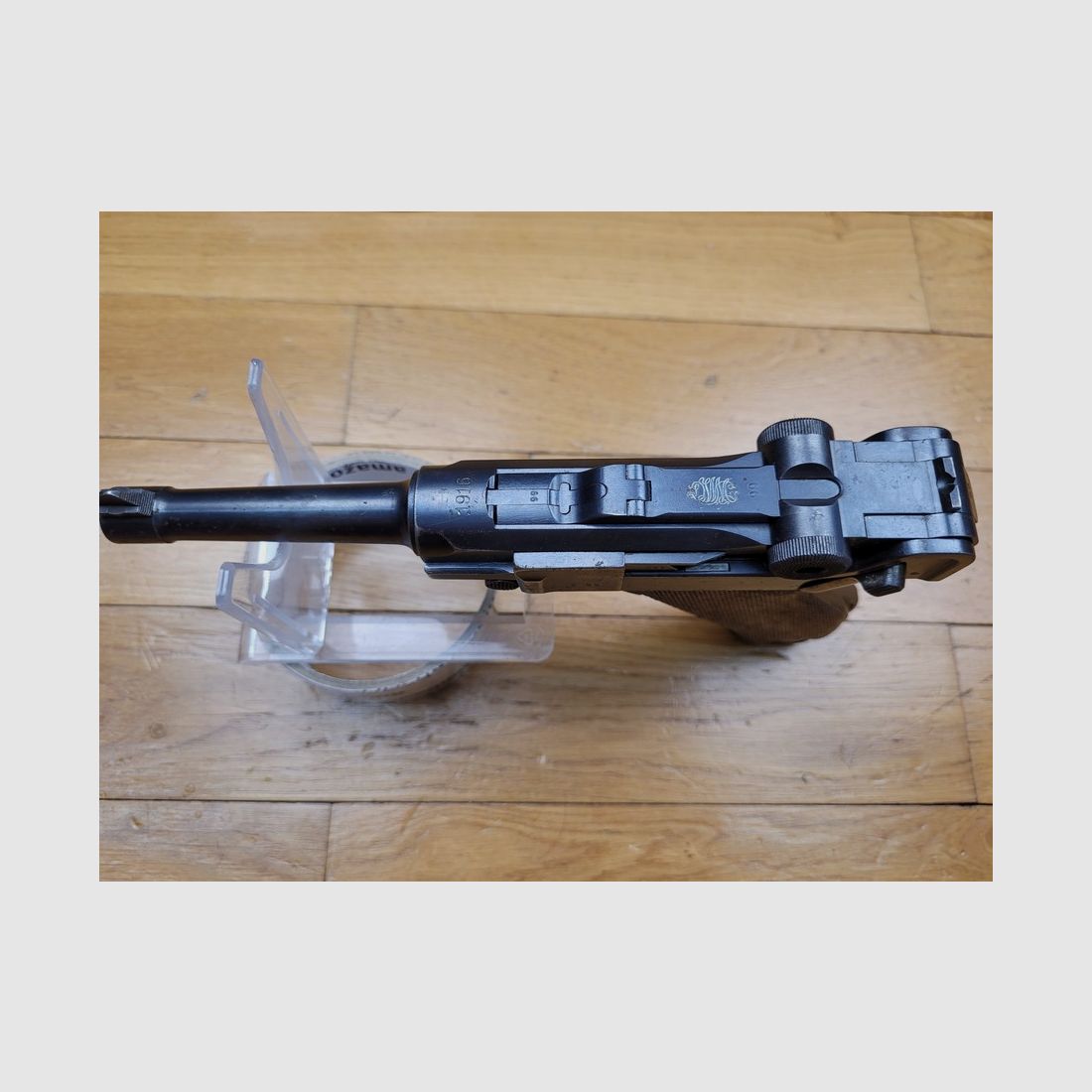 Sehr schöner Luger P08 Pistol Erster Weltkrieg – Herstellung DMW von 1916 – vollständig monomatrikuliert einschließlich Magazin – Wunderschöner Lauf -TBE, Bild 10 von 21