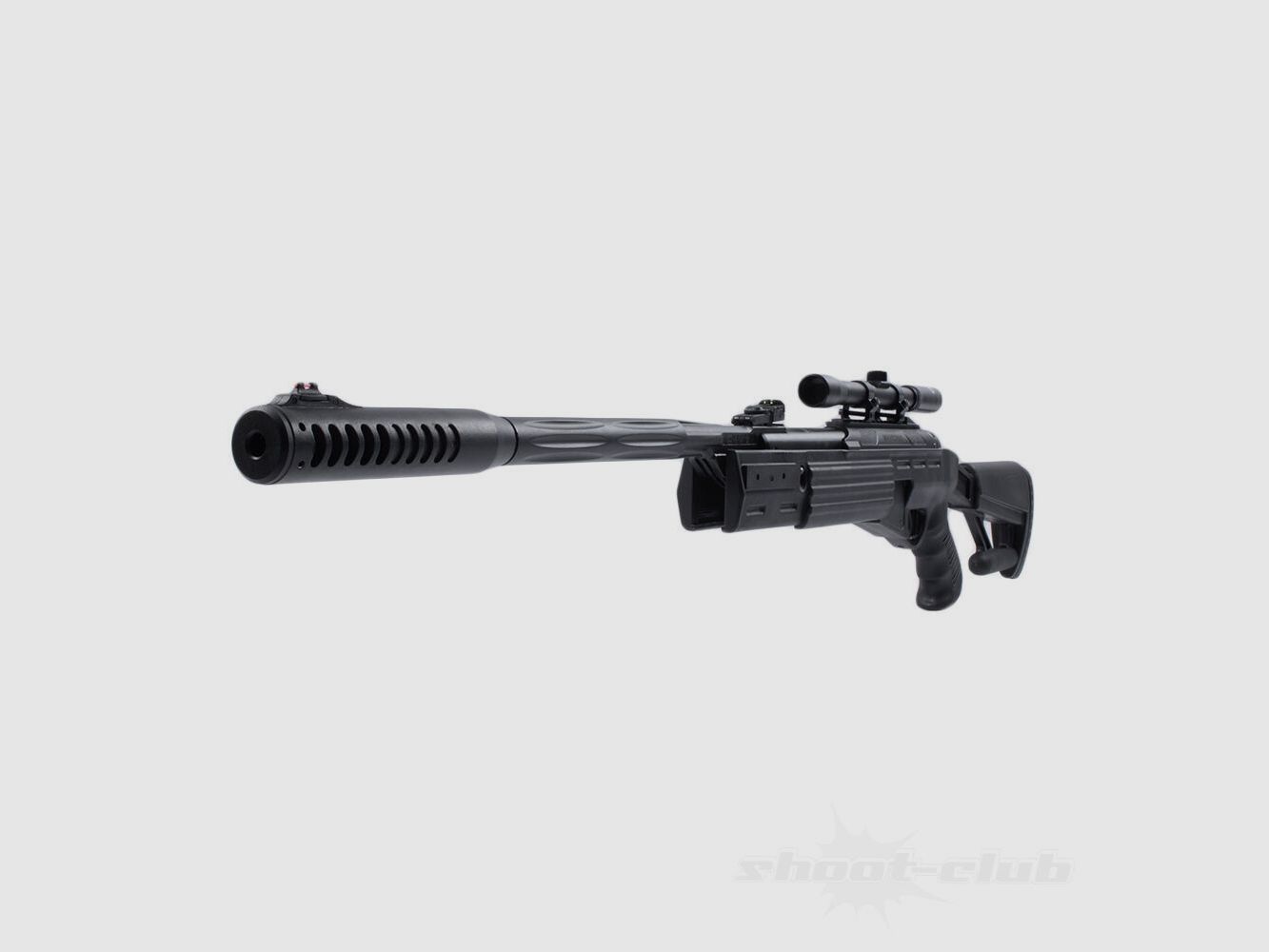 Mercury AirTact Set Kipplauf Gewehr 4,5mm Diabolos mit 4x20 Zielfernrohr