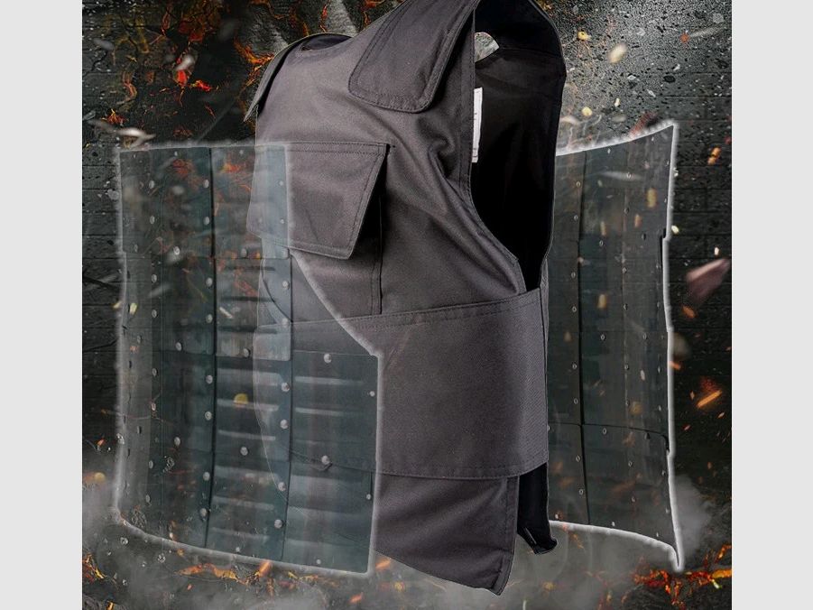 Beveiligingsvest Beveiligingsdienst slag- en steekbestendig Steekbeschermingsvest Security Guard Anti-Steek Tactisch Vest Beschermingsvest Manganese staal
