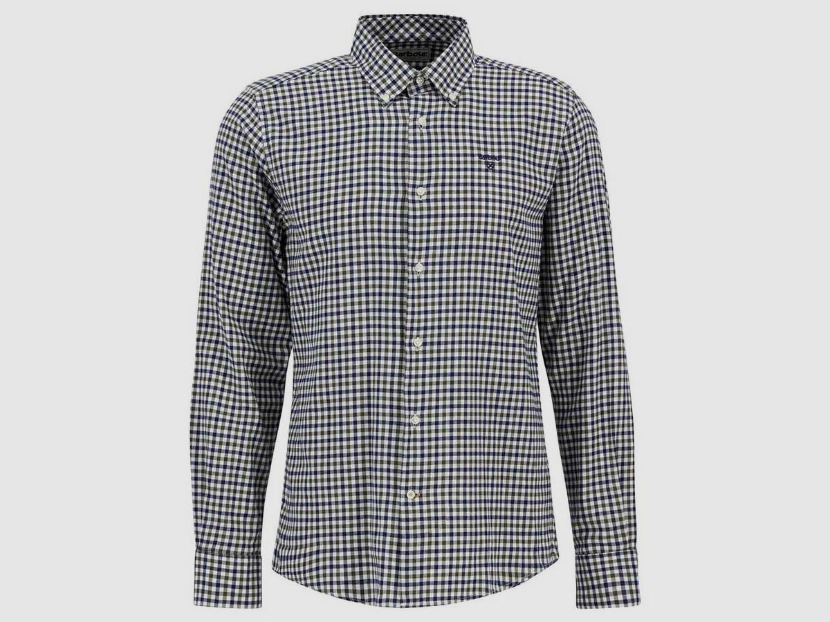Barbour Hemd Finkle Gingham Olive