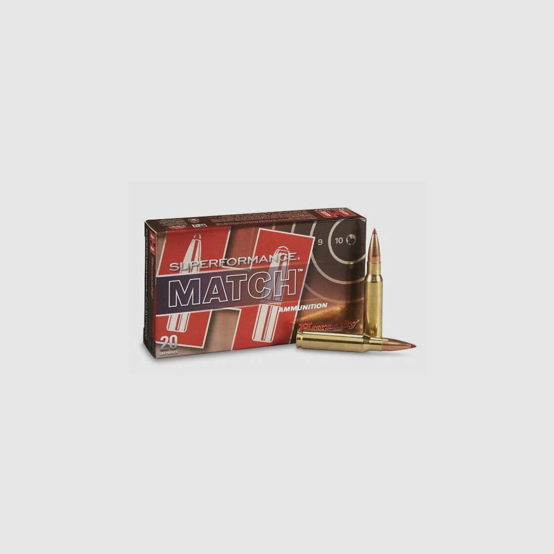 Hornady, Superformance, .308 Winchester, ELD Match, 168 Grain, 20 Präzision	 Hornady Superformance 308Win ELD Match - Präzisonsmunition