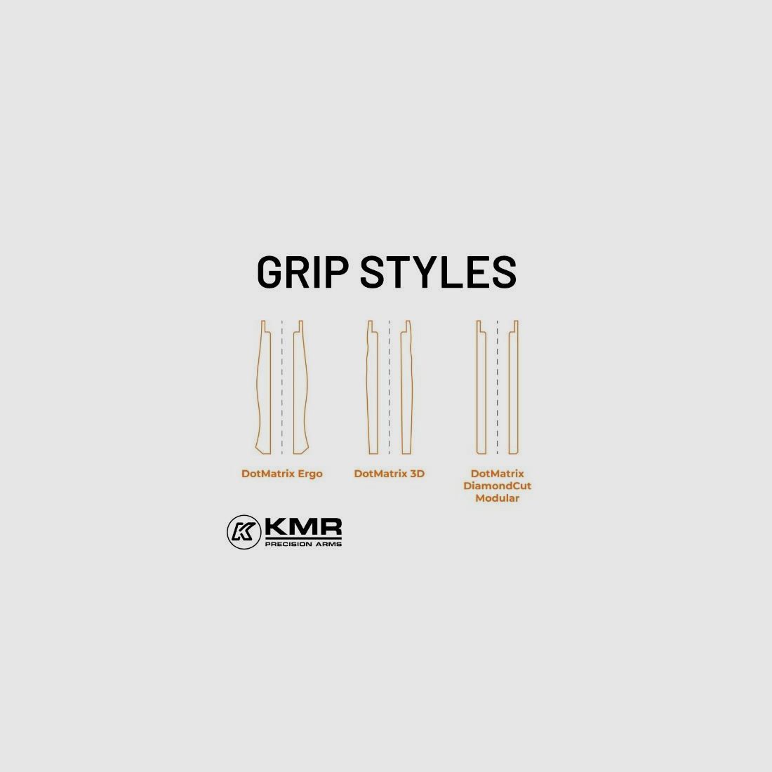KMR Precision Arms Griffschalen f. W-02 Spectra S Alu WAVE rot