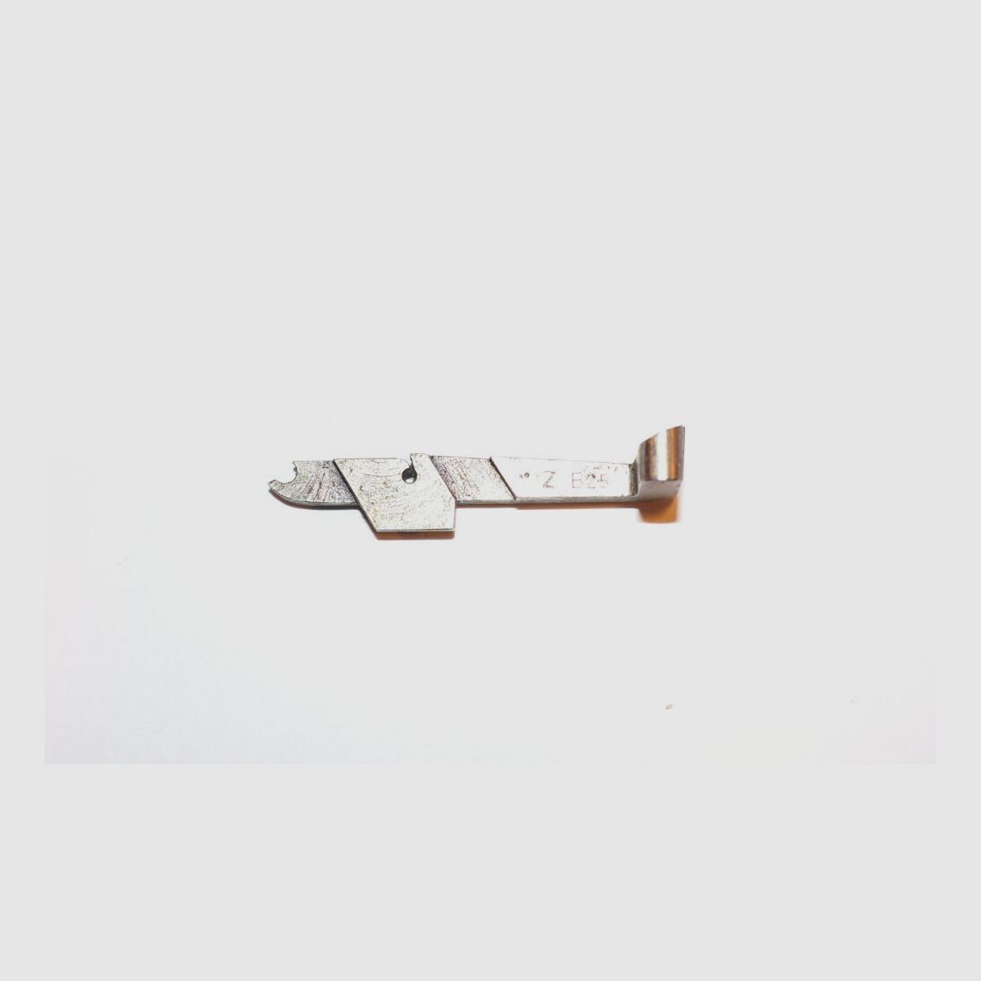 Fabbrica d'armi di Berna Usato fermo di chiusura per pistola d'ordinanza svizzera Parabellum 1906 cal. 7,65mmPara W+F P08