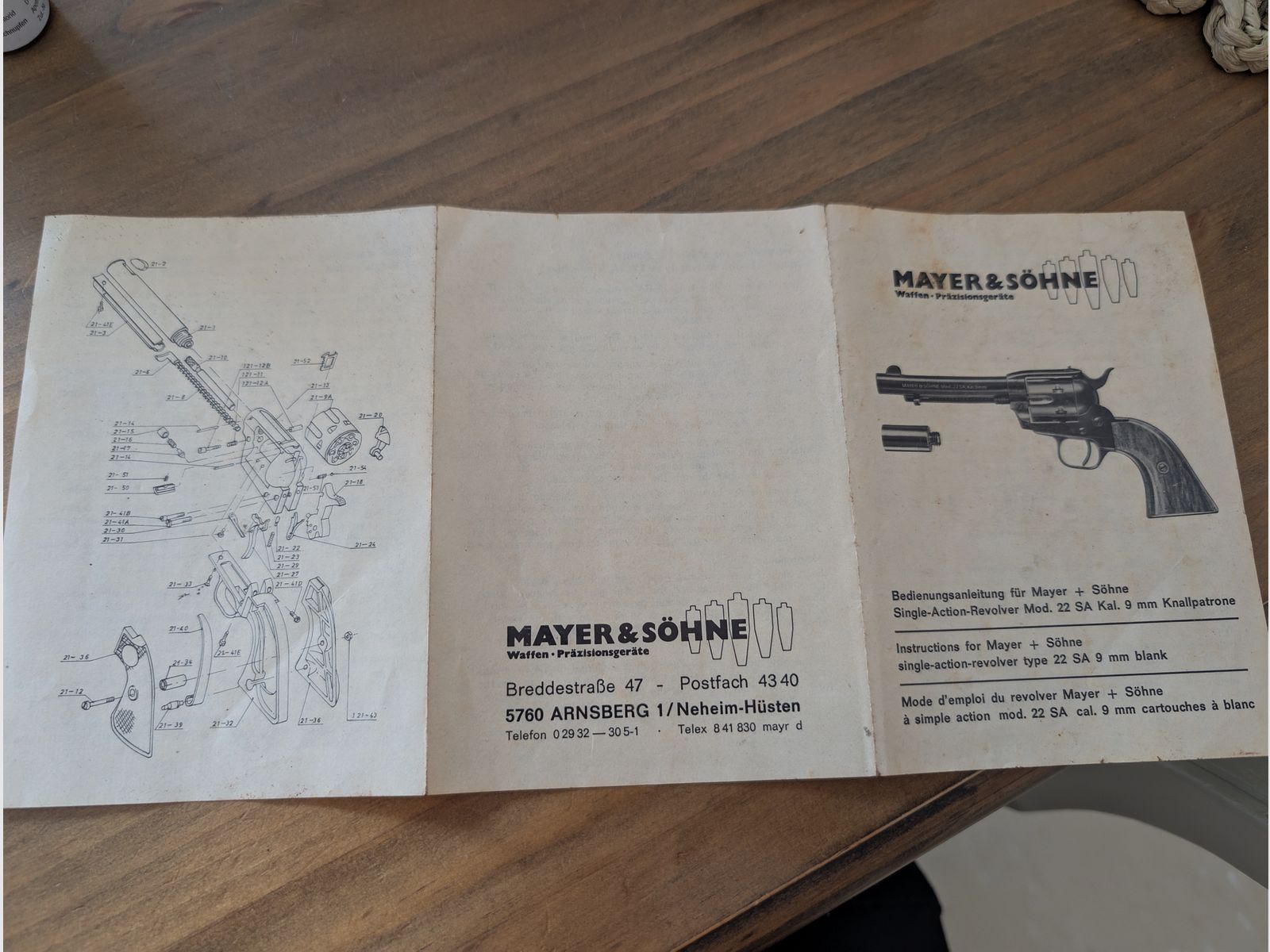 Mayer & Söhne Single-Action Revolver Mod. 22