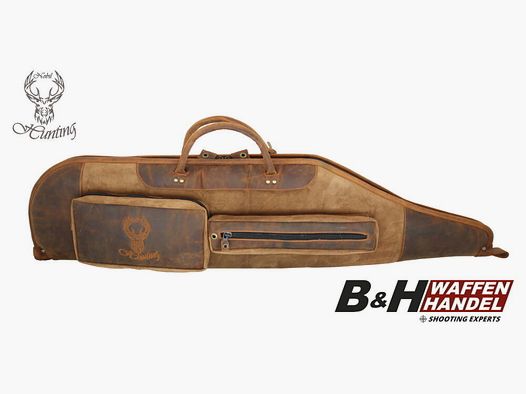 Housse en cuir Nobil Hunting 120 cm en marron, cousue à la main