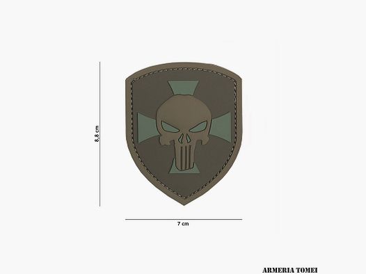 PATCH – 3D PVC SCUDO PUNISHER CROCE COYOTE #11132