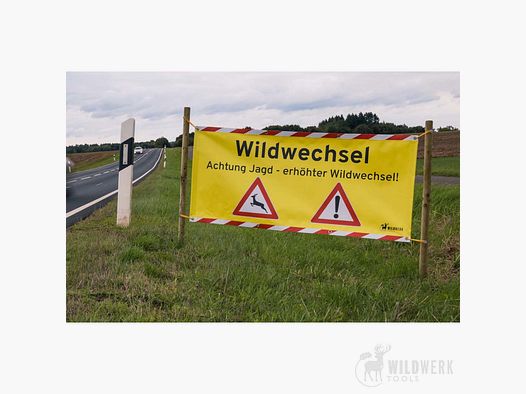 Cartel de advertencia "Cruce de fauna salvaje"