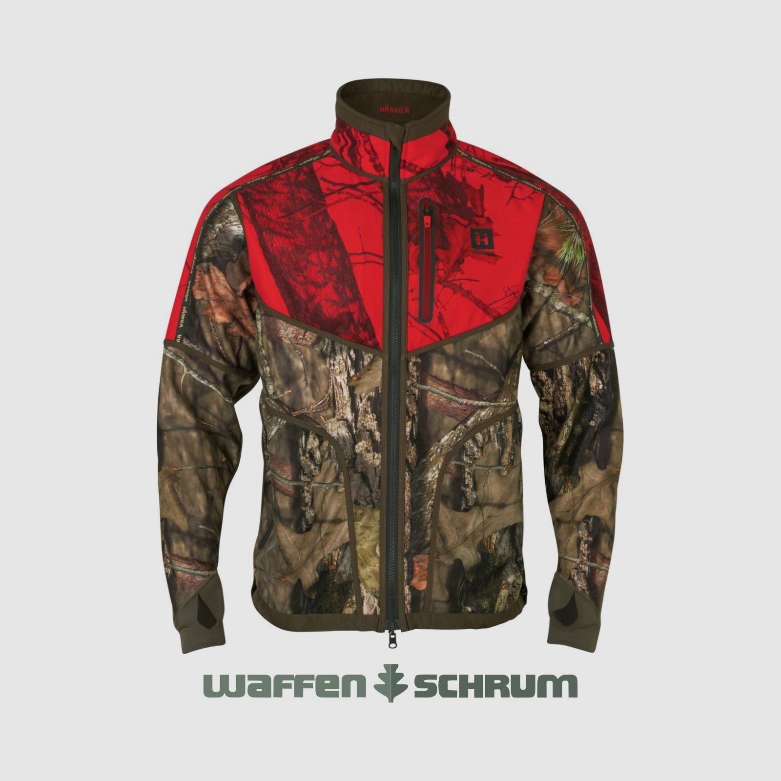Härkila Fleeejacke Kamko ReversibleWSP Green/MossyOak Break-upCountry