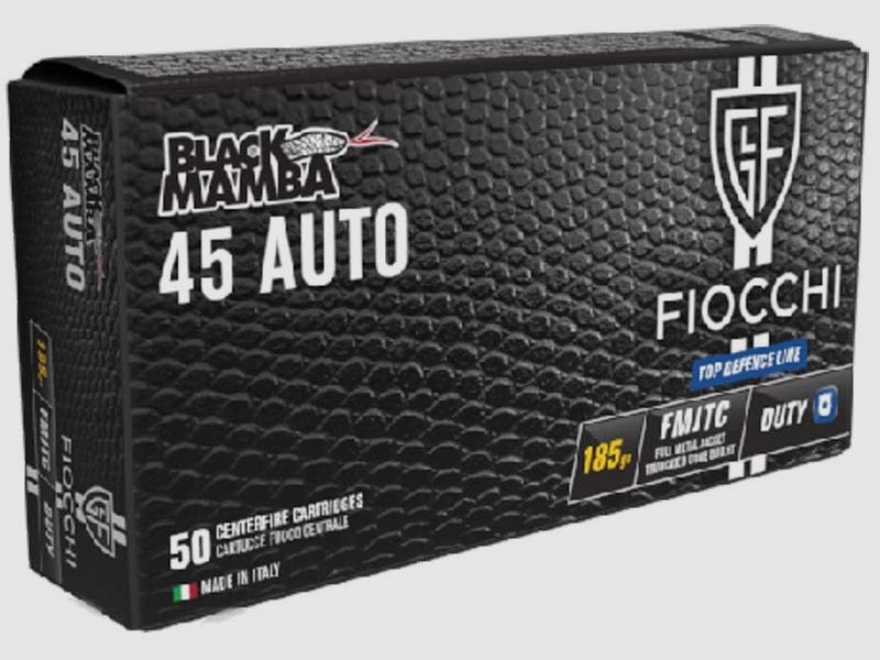 Munition FIOCCHI Top Defence BLACK MAMBA – 45 ACP – 185 grains – FMJTC