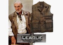 Chaleco de cuero Sean Connery Allan Quatermain Safari Chaleco nuevo