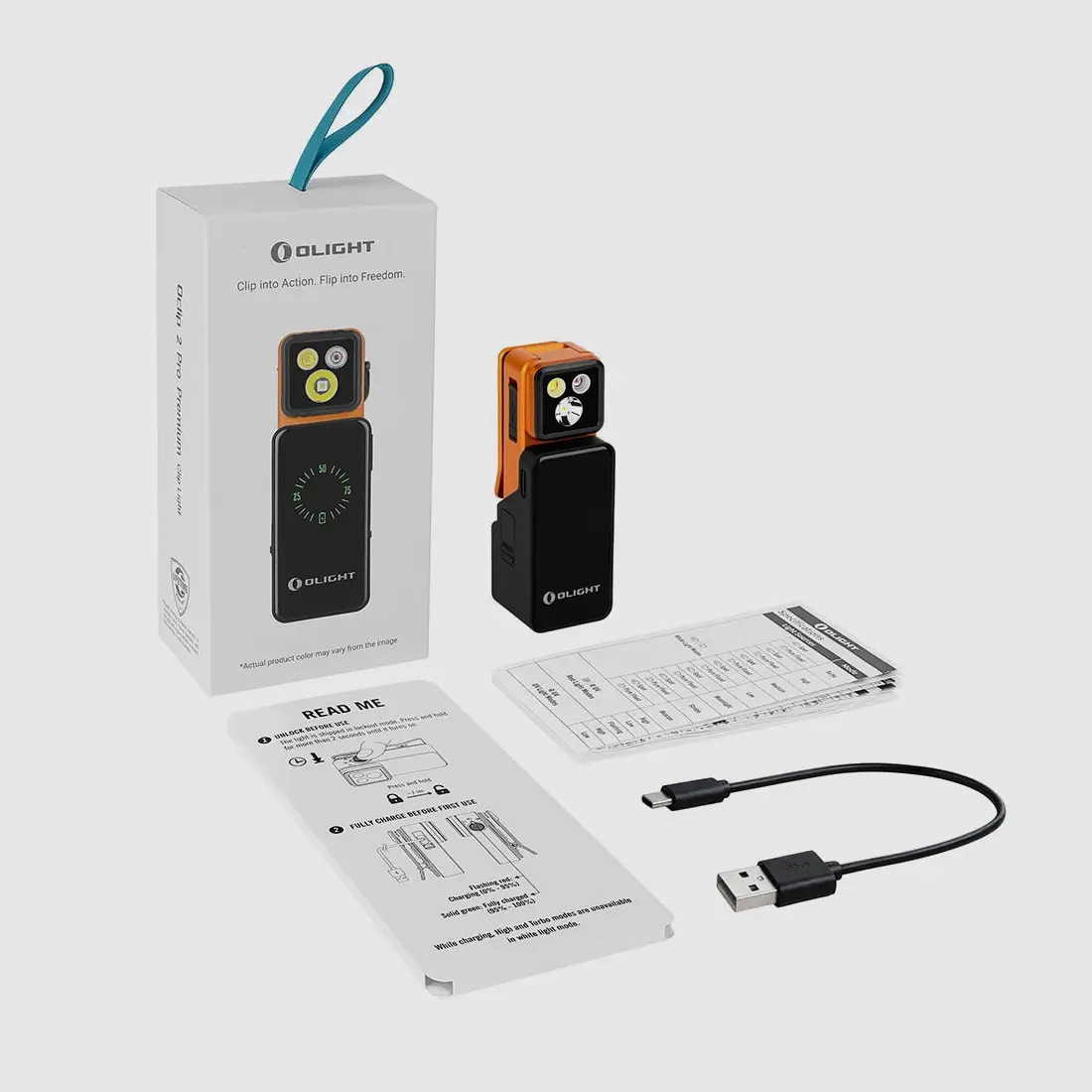 Olight Oclip 2 Pro Premium 400 Lumen Schwenkbare Taschenlampe, Bild 3 von 9